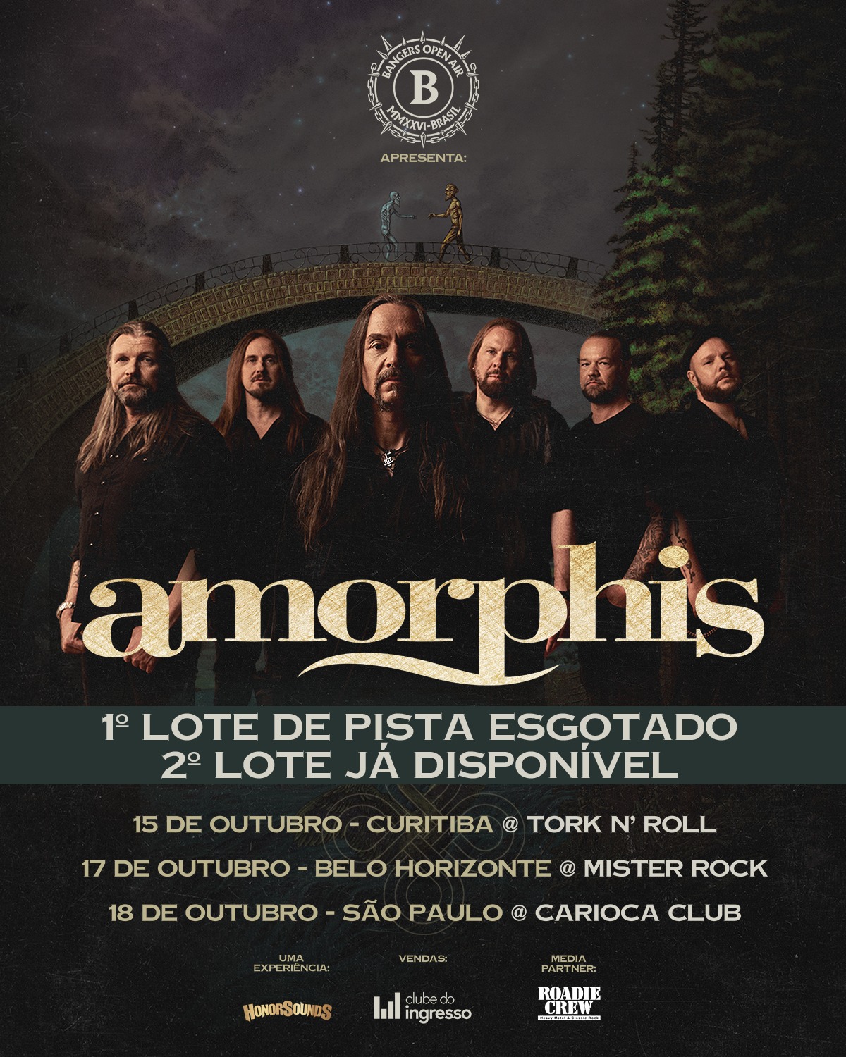 AMORPHIS NO BRASIL: SEGUNDO LOTE DE INGRESSOS JÁ ESTÁ DISPONÍVEL