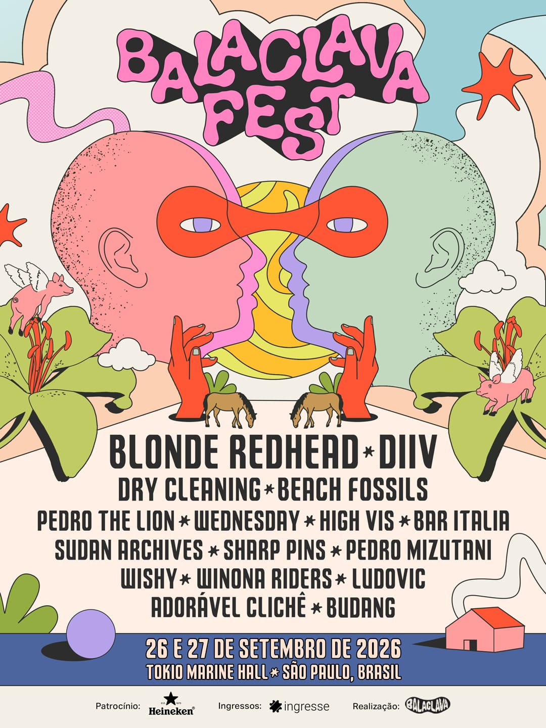 BALACLAVA FEST 2026 REÚNE BLONDE REDHEAD, DIIV E GRANDES NOMES DO ROCK ALTERNATIVO